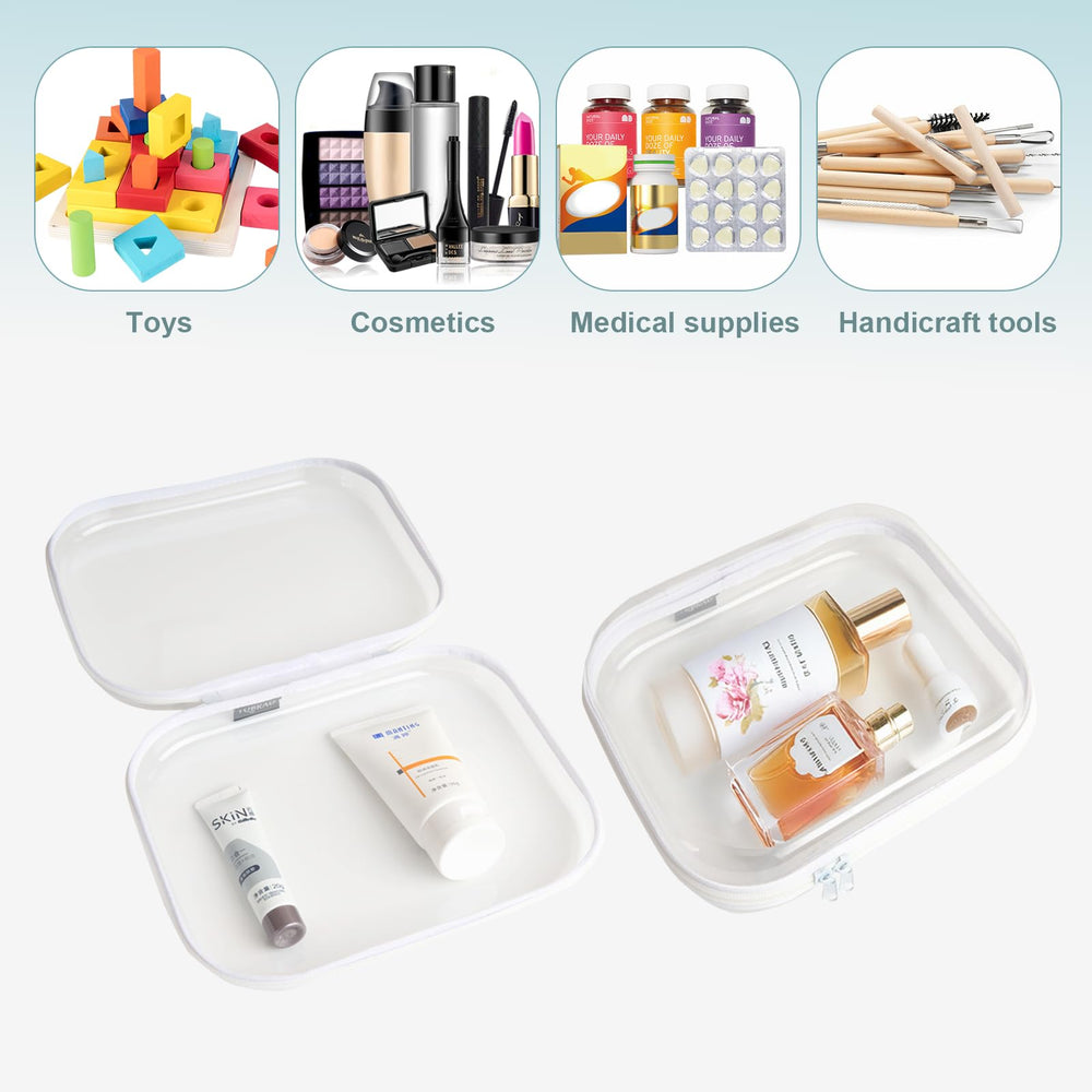 Estuche de maquillaje YQBRAO transparente facilita encontrar productos rápidamente