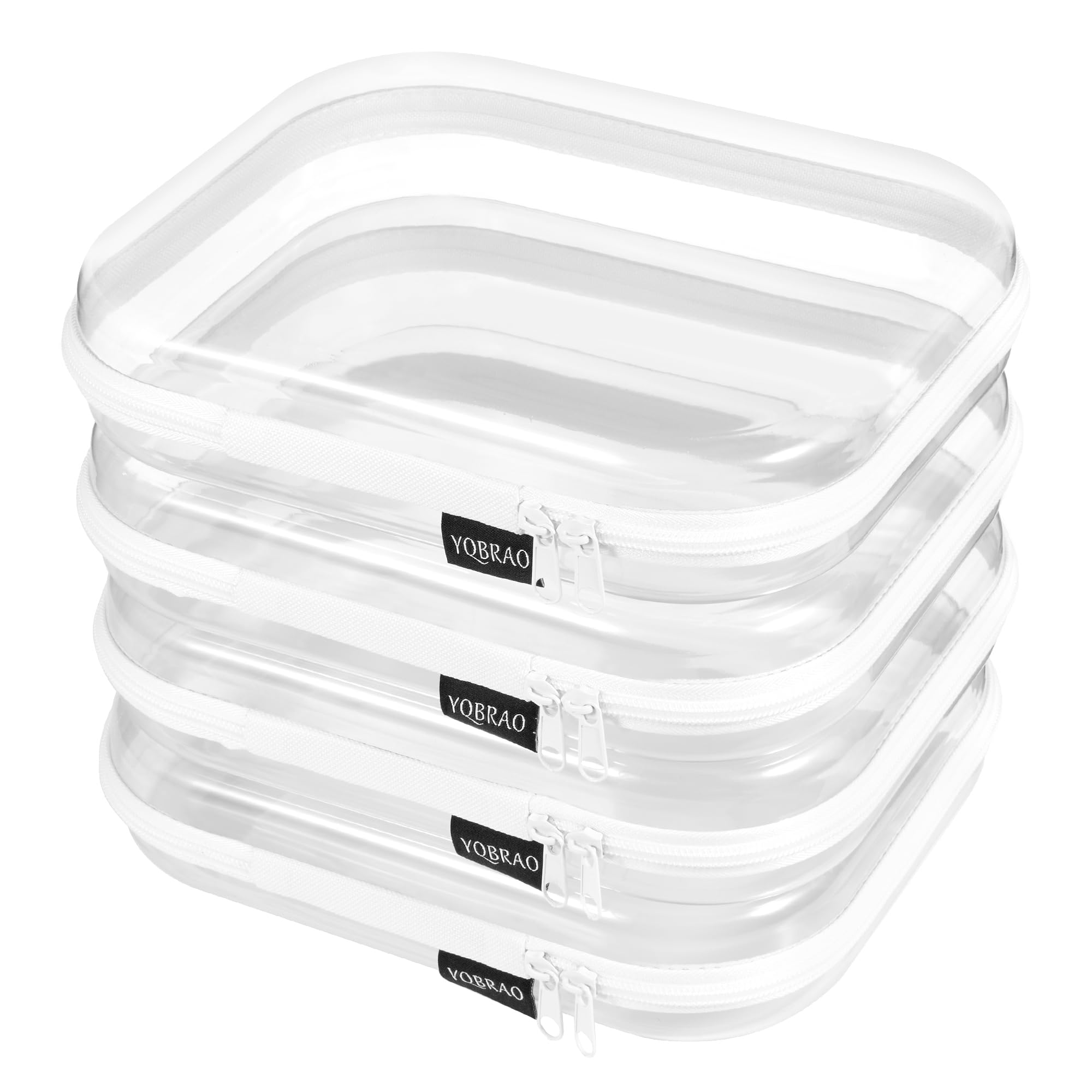 YQBRAO estuche transparente 4-pack, vista clara para localizar objetos rápida