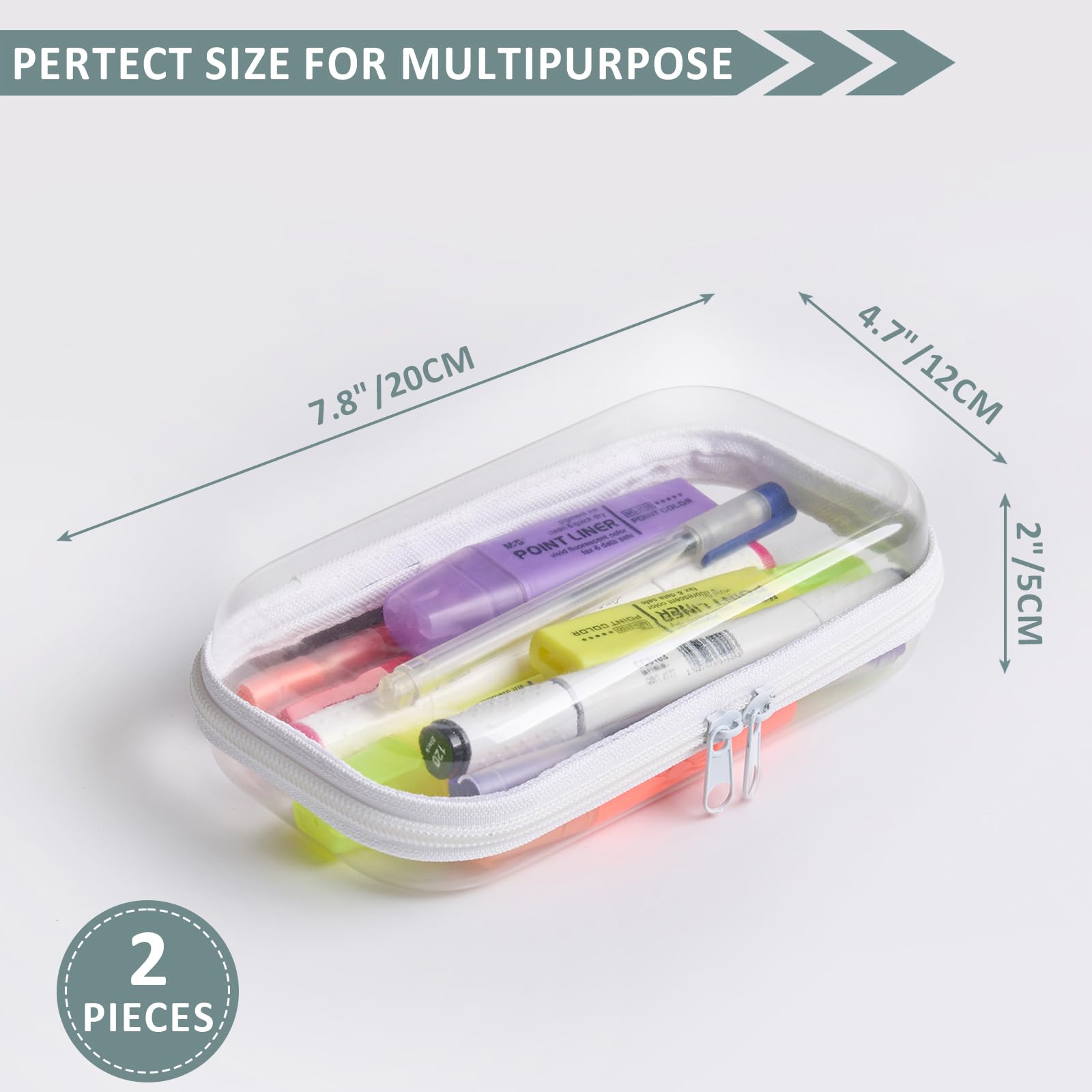 Estuche transparente de plástico YQBRAO para ordenar maquillaje y accesorios