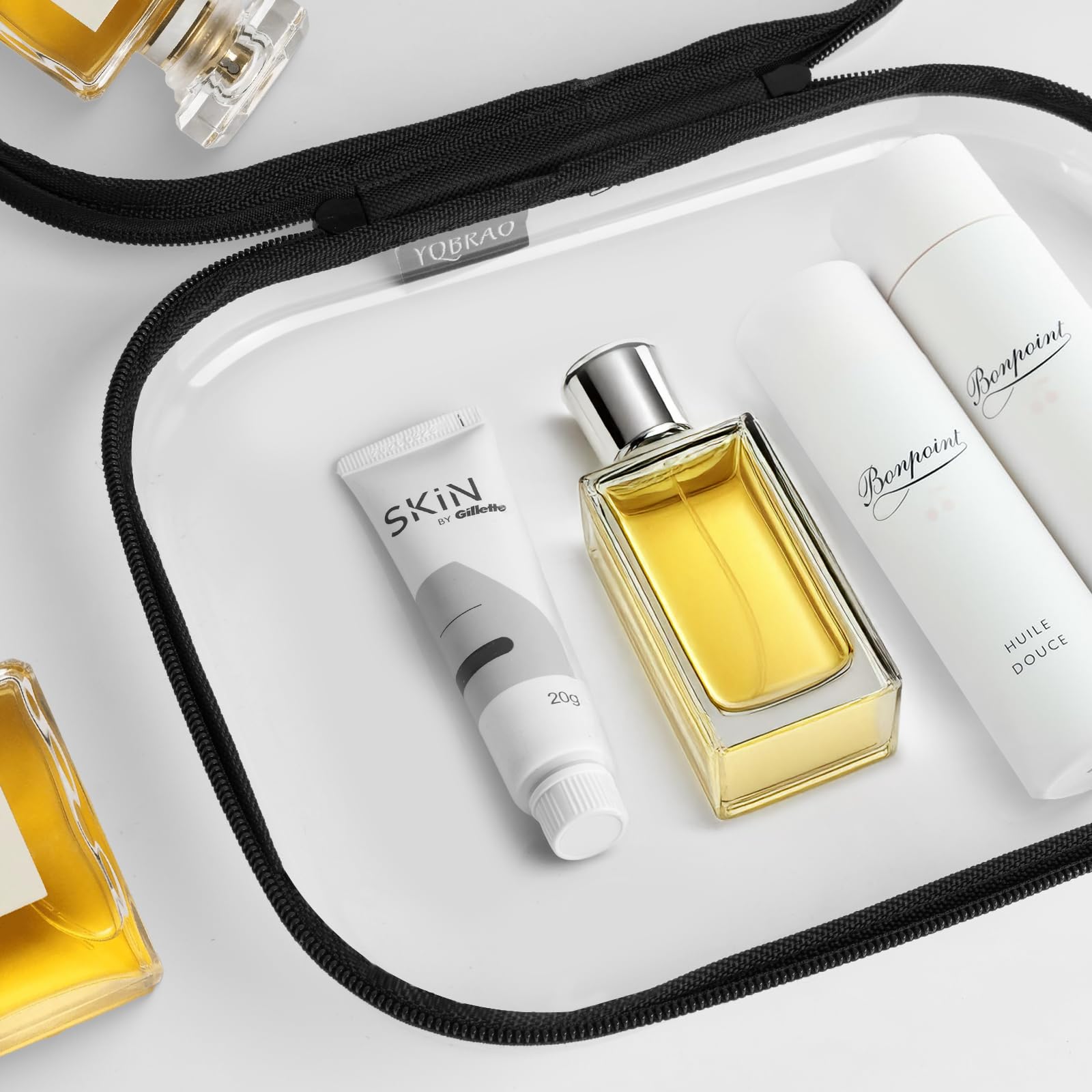 Organizador transparente para maquillaje de YQBRAO, facilita encontrar productos de belleza al instante