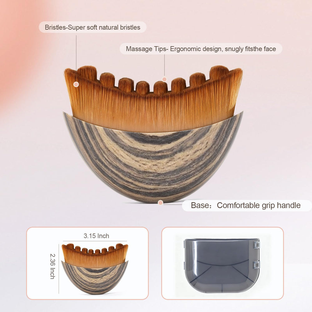 Yqzjjjust cepillo linfático cerdas suaves deslizamiento cómodo para piel sensible