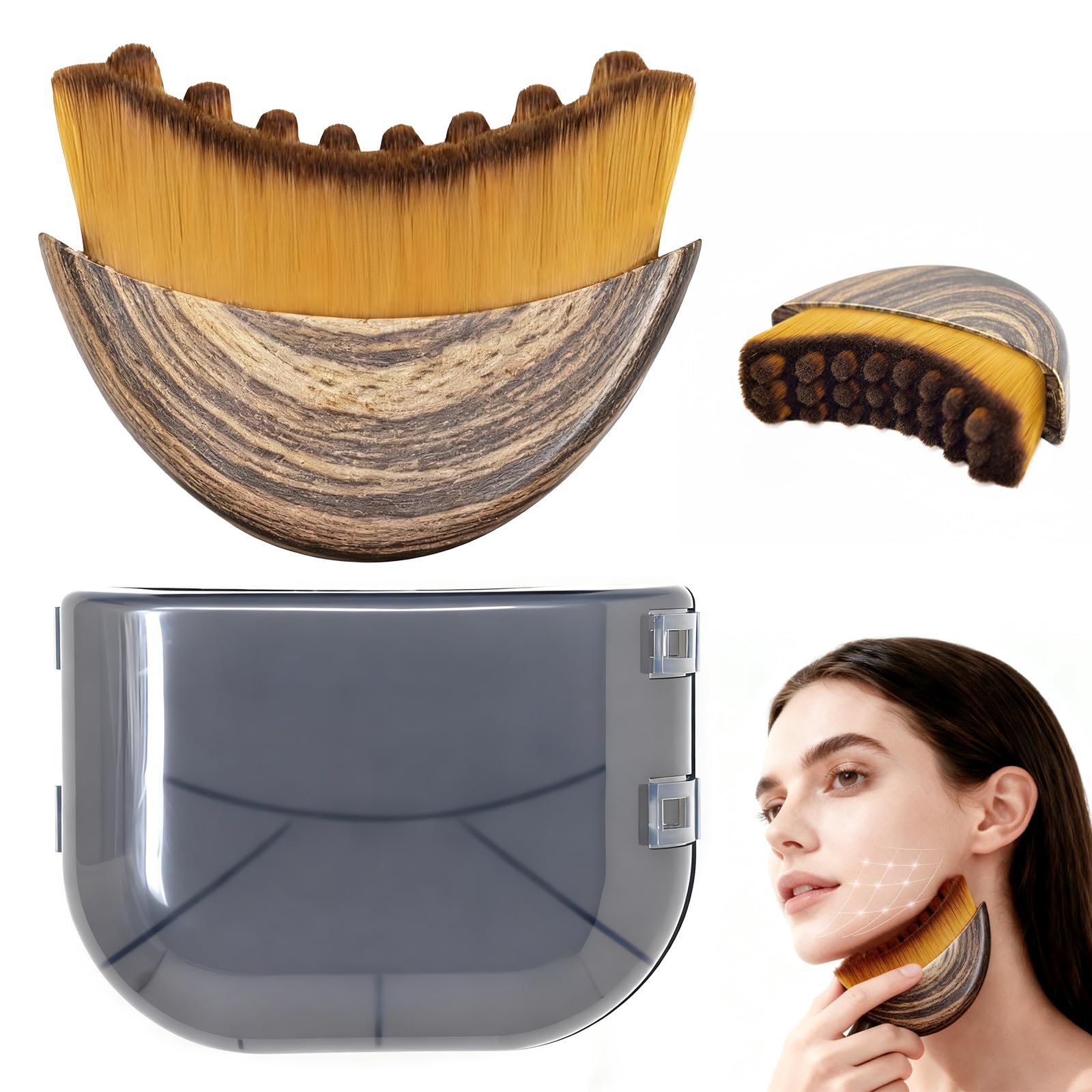 Yqzjjjust cepillo linfático contorno frente, aporta suavidad y relajación facial
