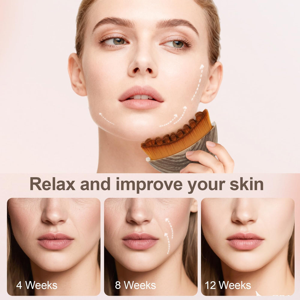 Yqzjjjust cepillo linfático drenaje, favorece drenaje suave de la zona facial