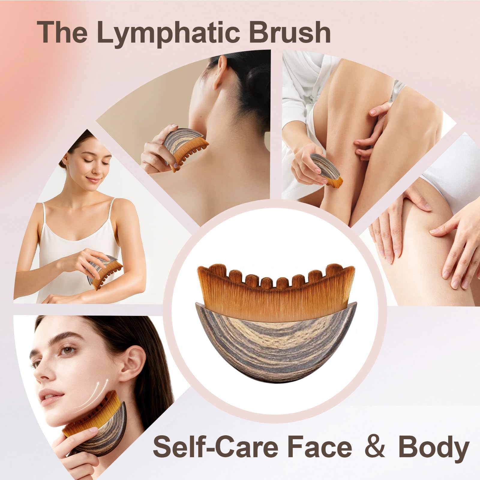 Yqzjjjust cepillo linfático uso diario, ideal para rutina facial rápida