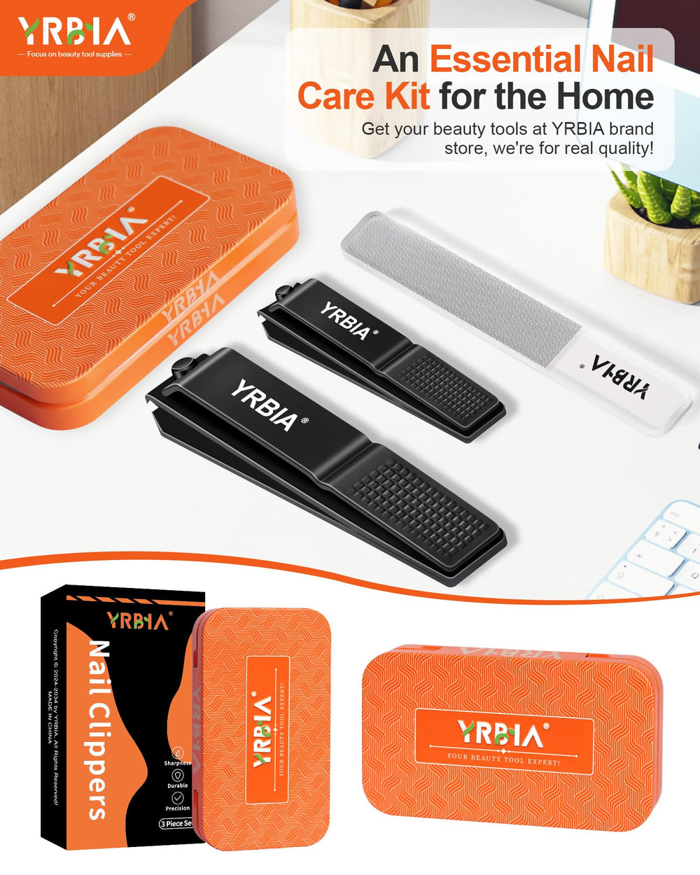 Regalo práctico YRBIA para Navidad, ideal para cuidar uñas en casa.