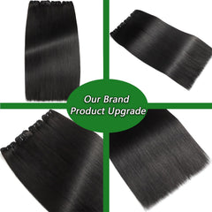 Ysivonu mechas de cabello liso de 24 pulgadas para volumen y elongación