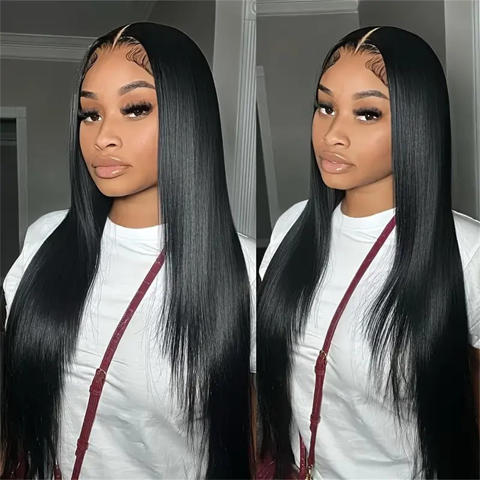 Ysivonu mechas de cabello liso sin enredos para peinados fáciles