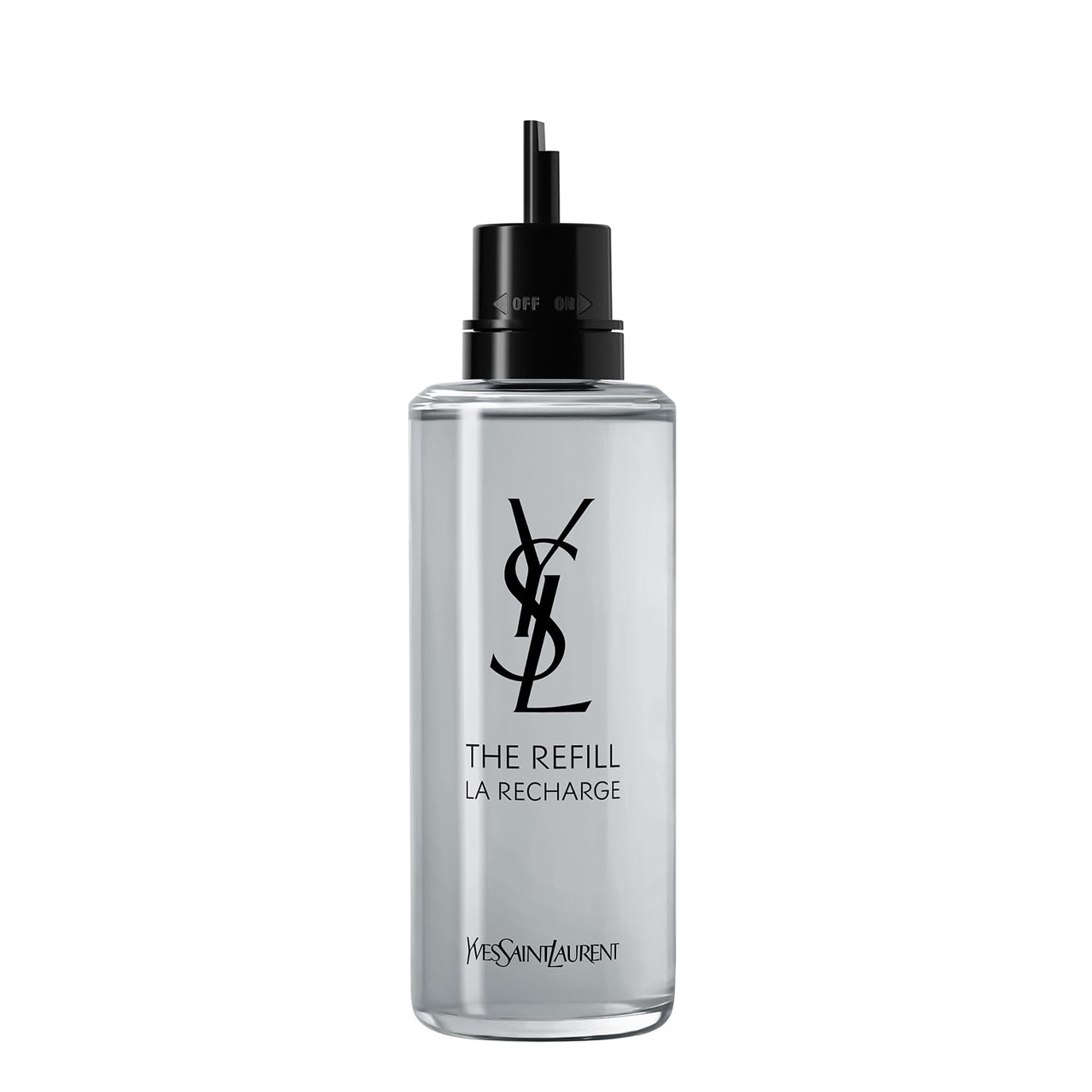 YSL Myslf: botella recargable, aroma duradero para uso diario.