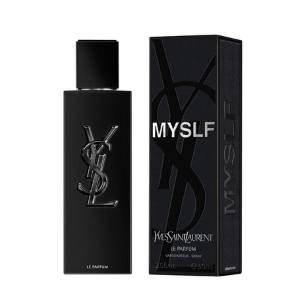 Myslf Le Parfum envase frontal, diseño elegante para presencia memorable