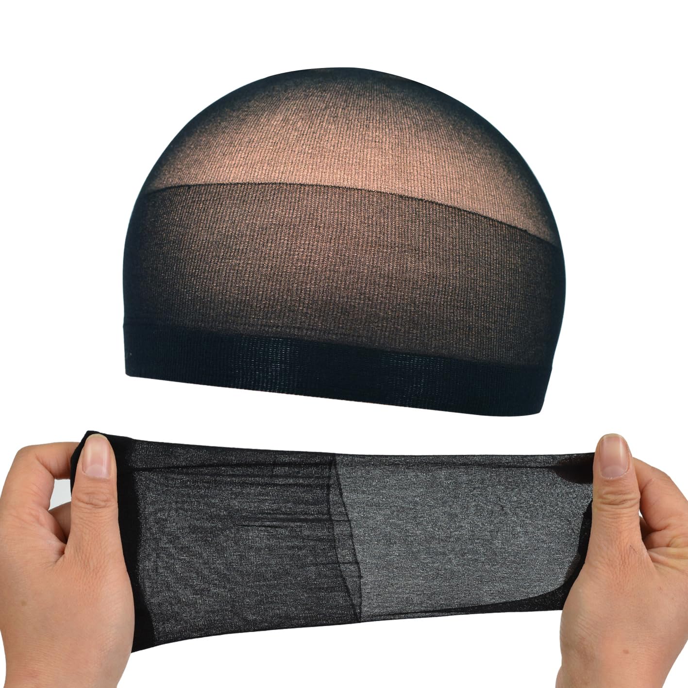 Gorra para pelucas negra YTBYT facilita colocar el cabello para un look natural