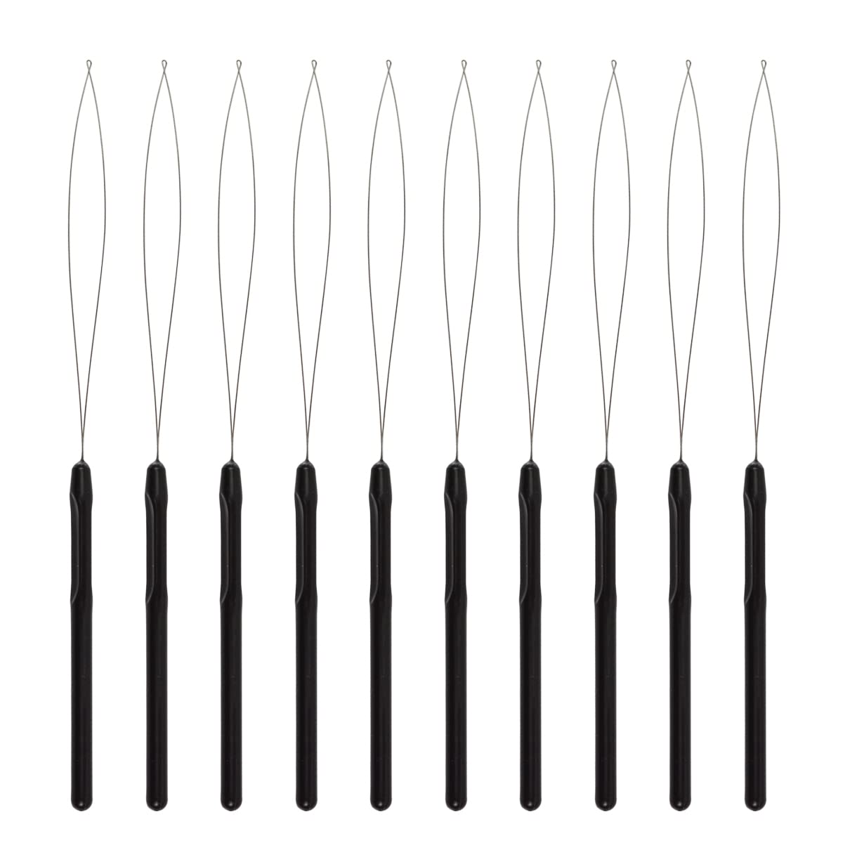 YTBYT gancho de tracción para extensiones de pelo negro, facilita la instalación