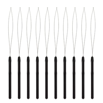 YTBYT gancho de tracción para extensiones de pelo negro, facilita la instalación