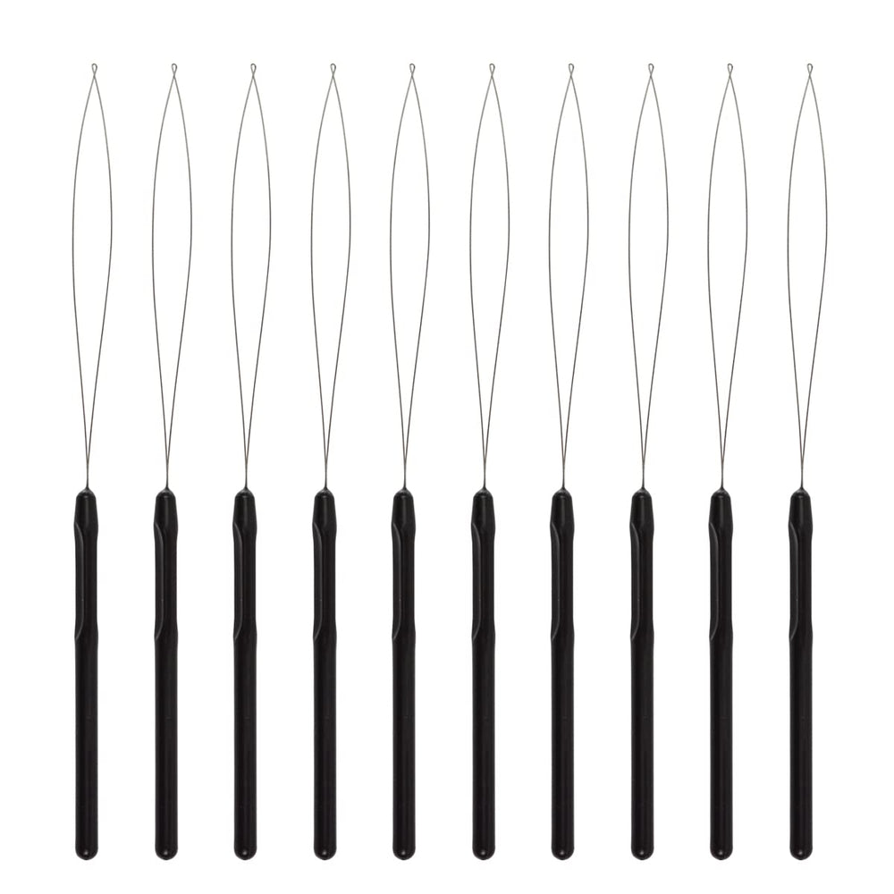 YTBYT gancho de tracción para extensiones de pelo negro, facilita la instalación