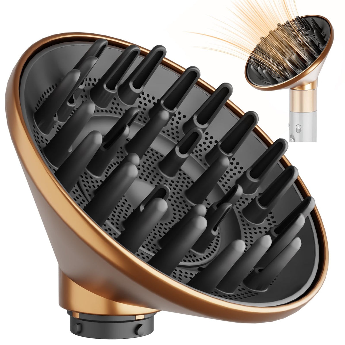 ytchyysk difusor grande para dyson airwrap, acelera secado y define rizos.