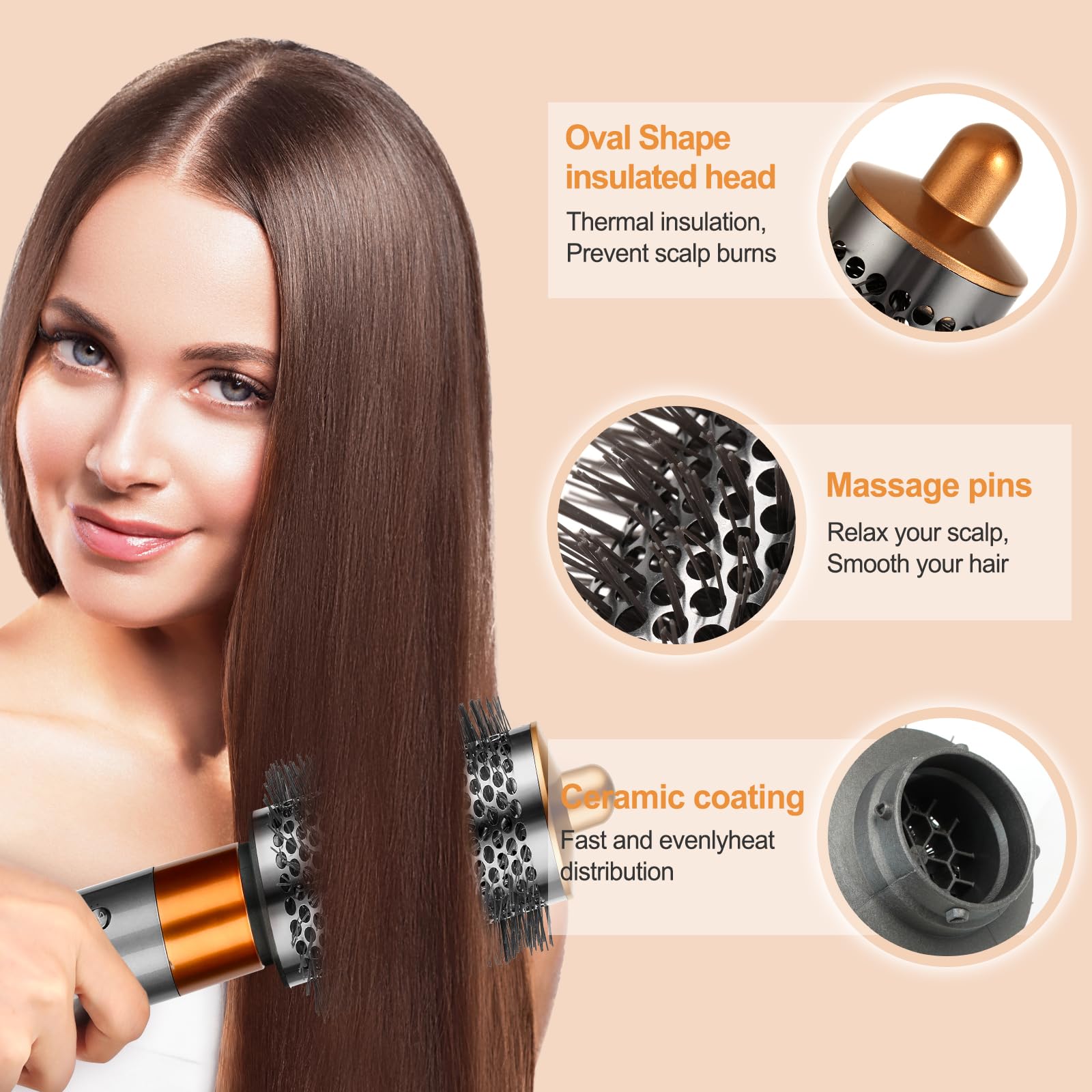 YTCHYYSK diseño ergonómico para secado y volumen en casa con Airwrap.