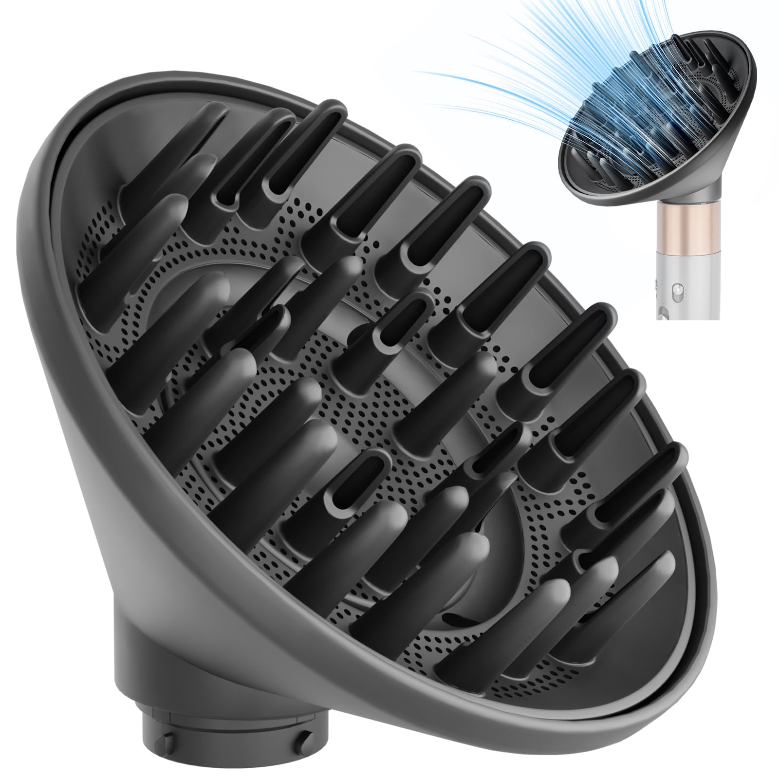 YTCHYYSK gran difusor para Dyson Airwrap, mejora el secado y define rizos.