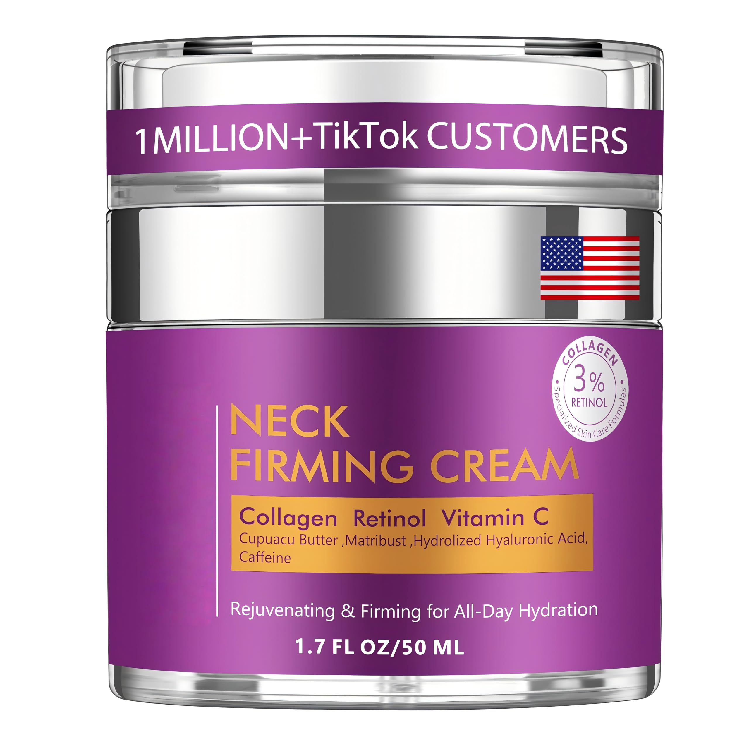 YTDB crema cuello textura ligera en envase, absorción rápida.