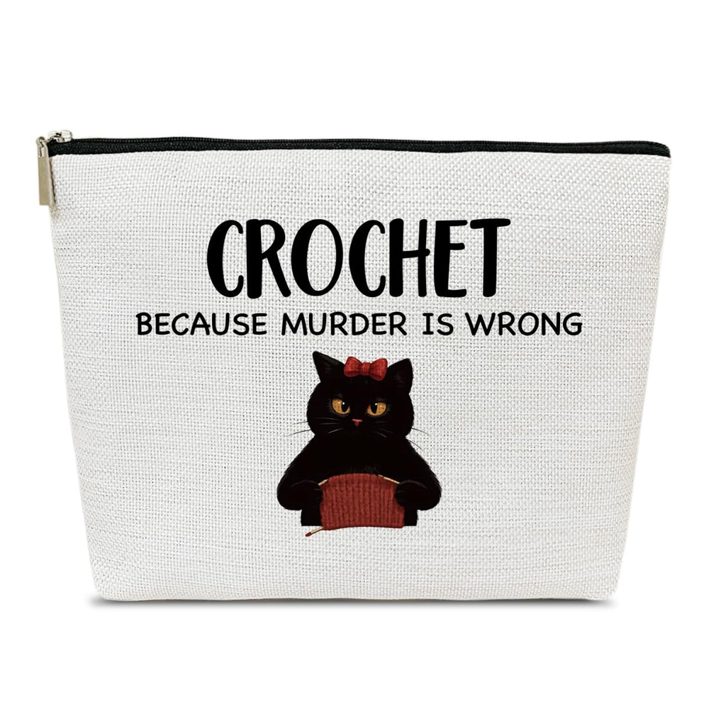Bolso de maquillaje Ythuil Gato Tejedor visto frontal para organización diaria.