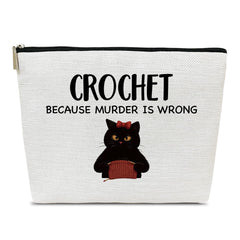 Bolso de maquillaje Ythuil Gato Tejedor visto frontal para organización diaria.