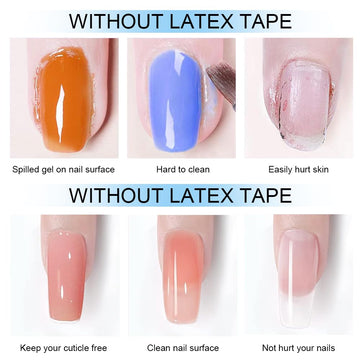 YTRUNS TWOING latex: cuidado de cutículas durante arte de uñas