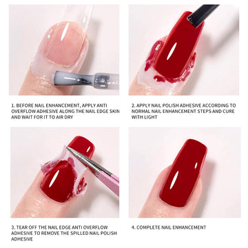 YTRUNS TWOING latex: secado rápido para barrera de uñas sin manchas
