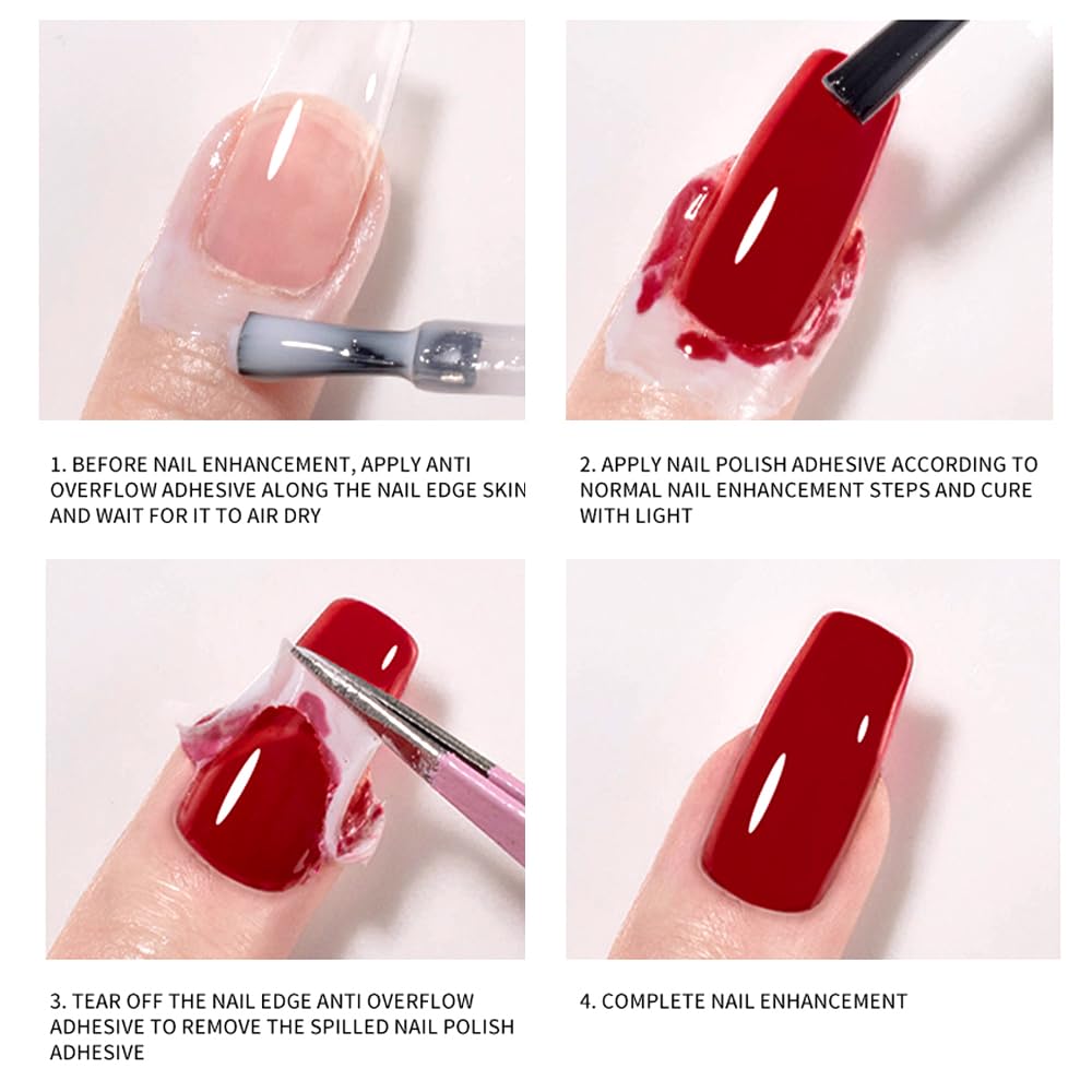 YTRUNS TWOING latex: secado rápido para barrera de uñas sin manchas