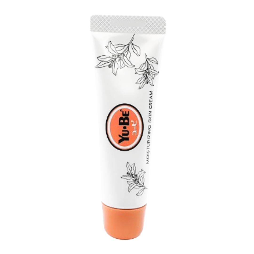 Yu-Be Crema Hidratante en tubo, hidratación profunda para piel seca.