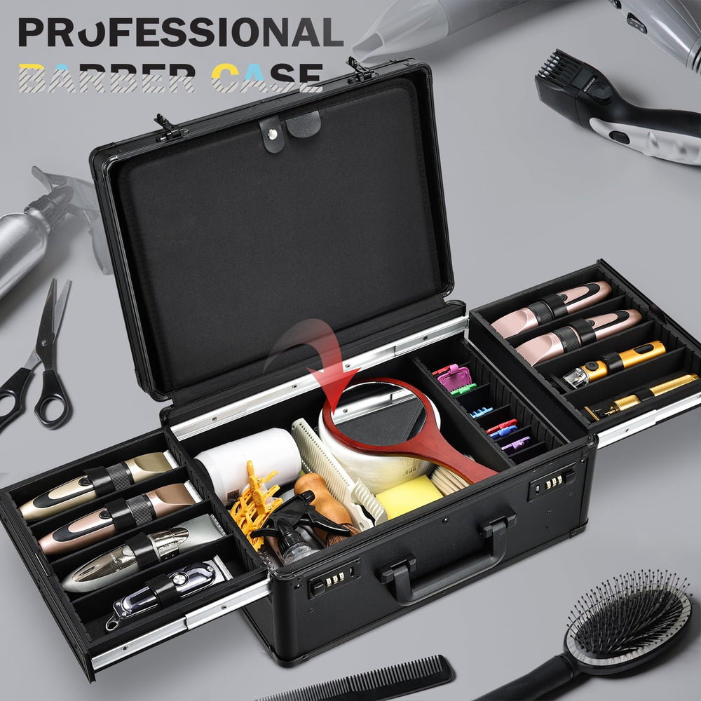 Estuche Yueieoun para clippers y herramientas, transporte seguro para profesionales.