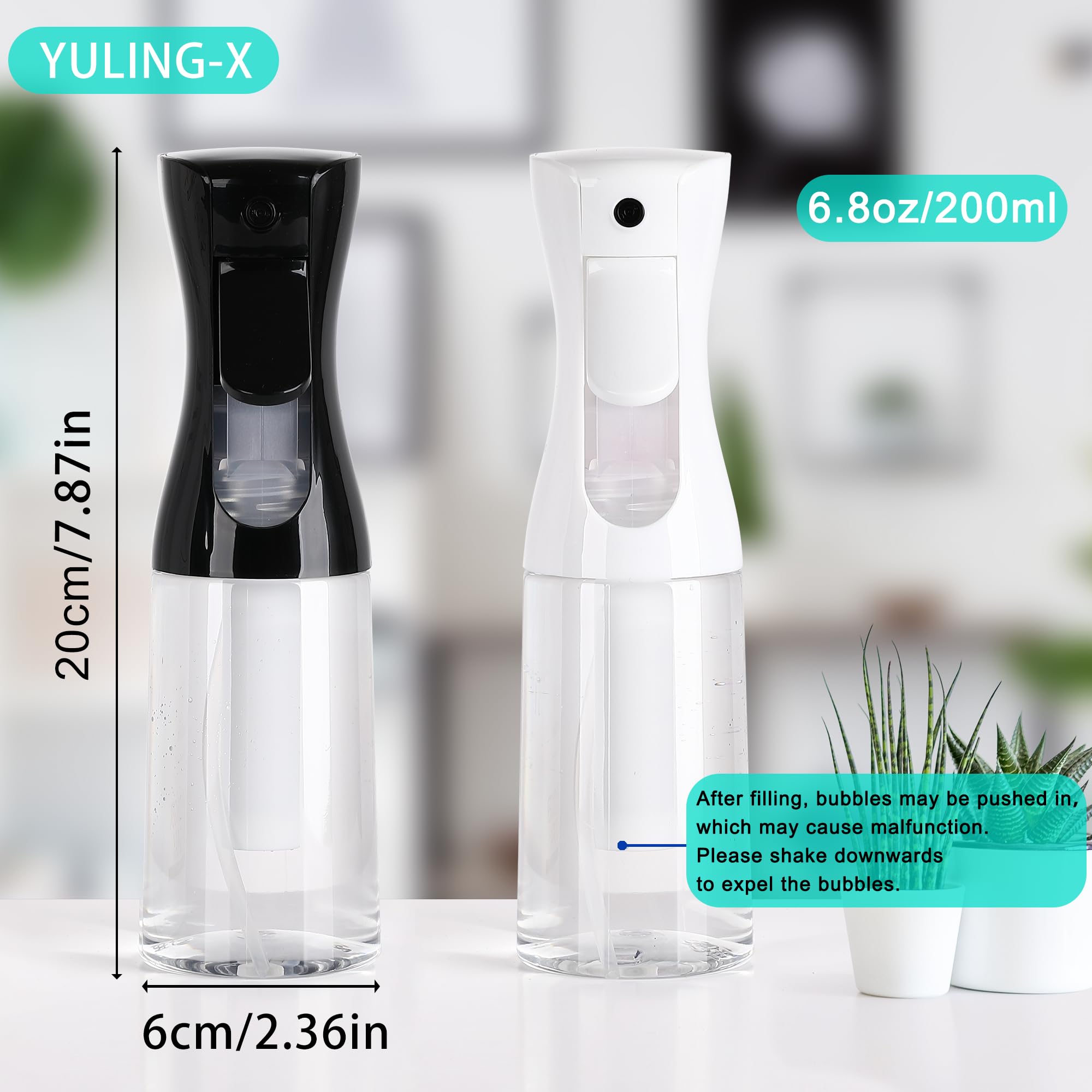 Rociador YULING-X para cuidado de la piel con aplicación delicada.