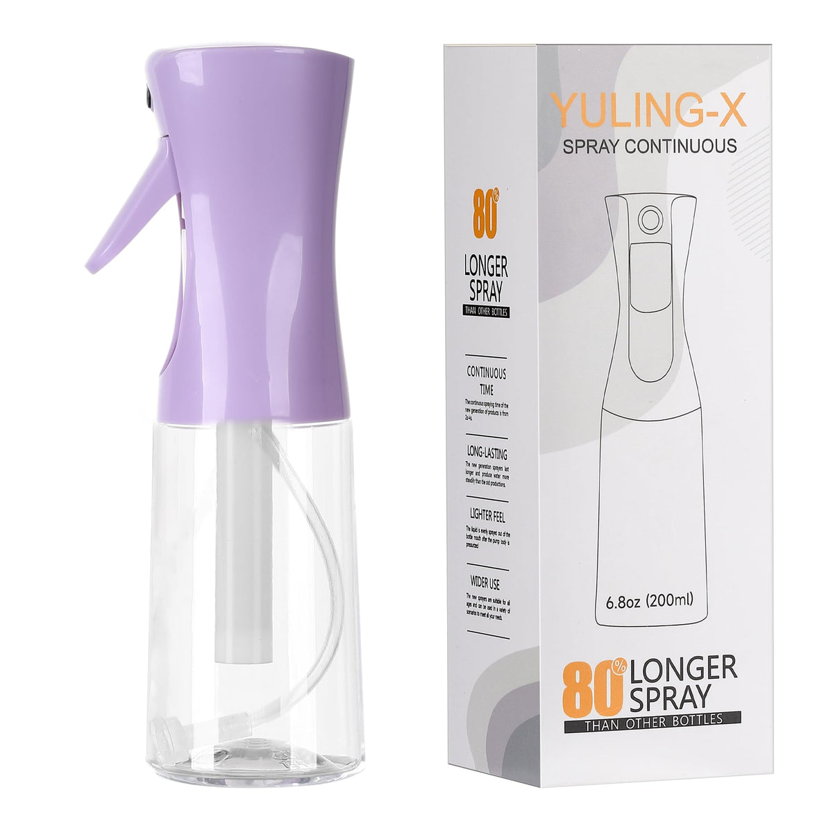 YULING-X botella spray ultrafino para peinado uniforme.