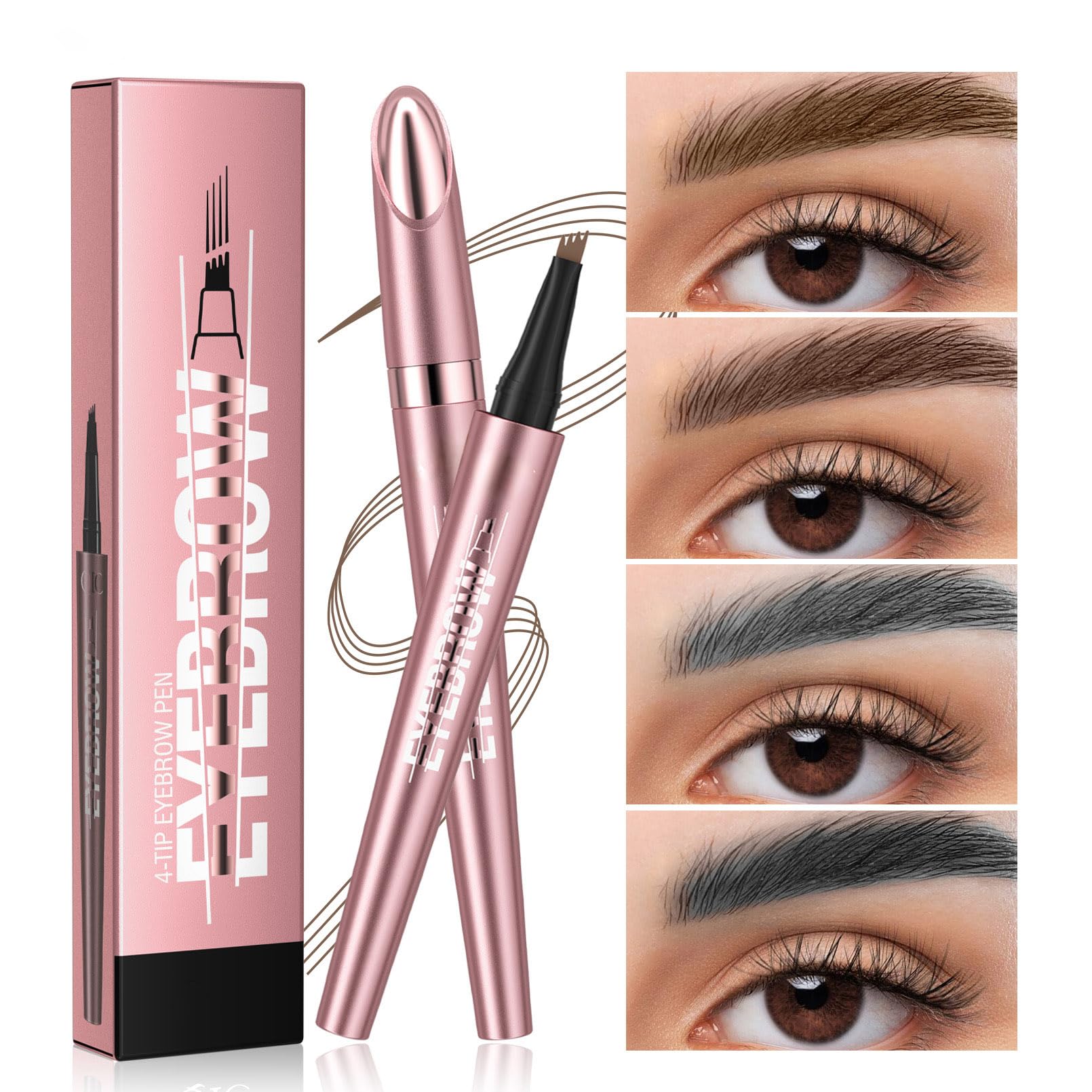 Yulinlon Q708, doble extremo, precisión y peinado para cejas.