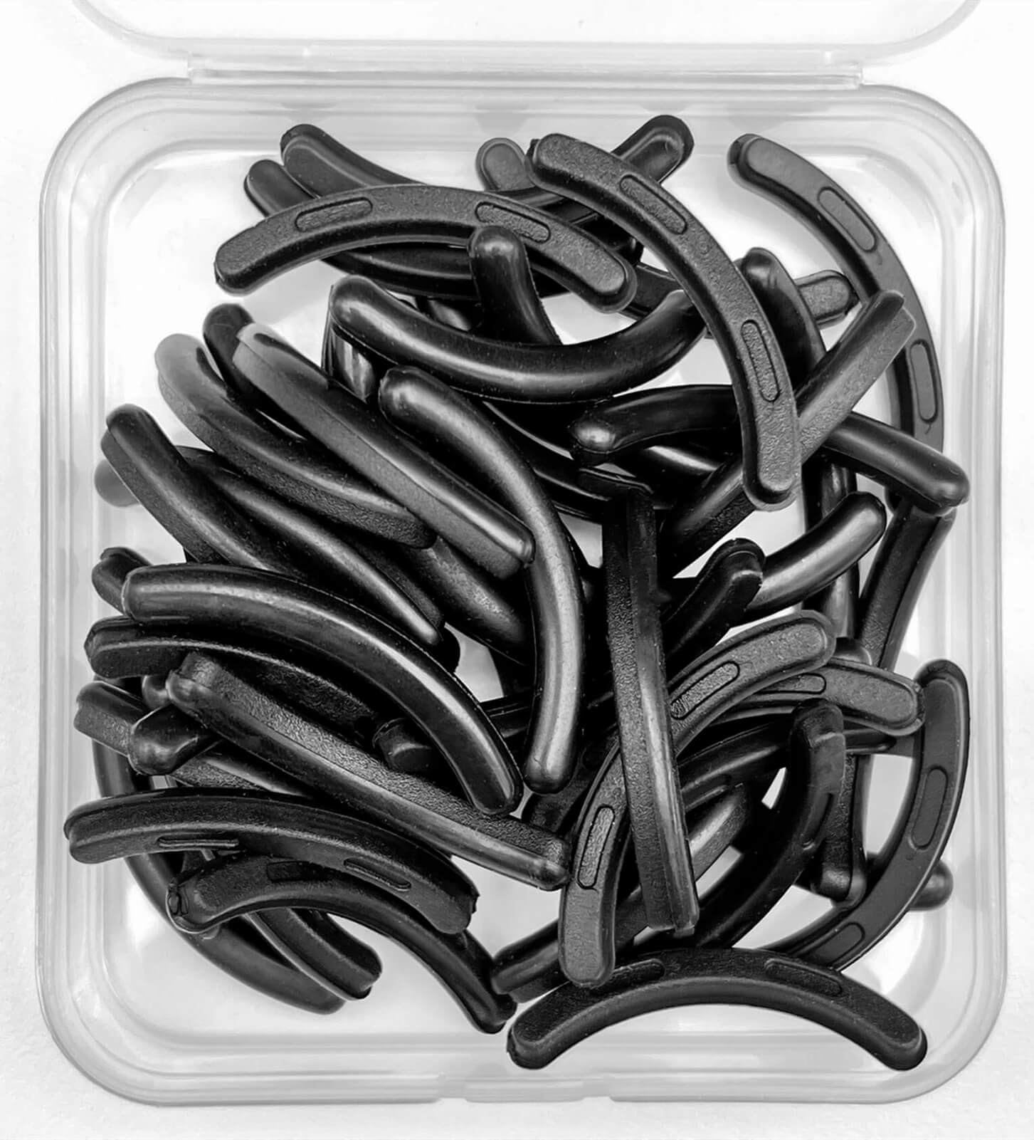Almohadillas Yumflan para rizador de pestañas, 80 piezas, curva suave desde la base para un acabado natural.