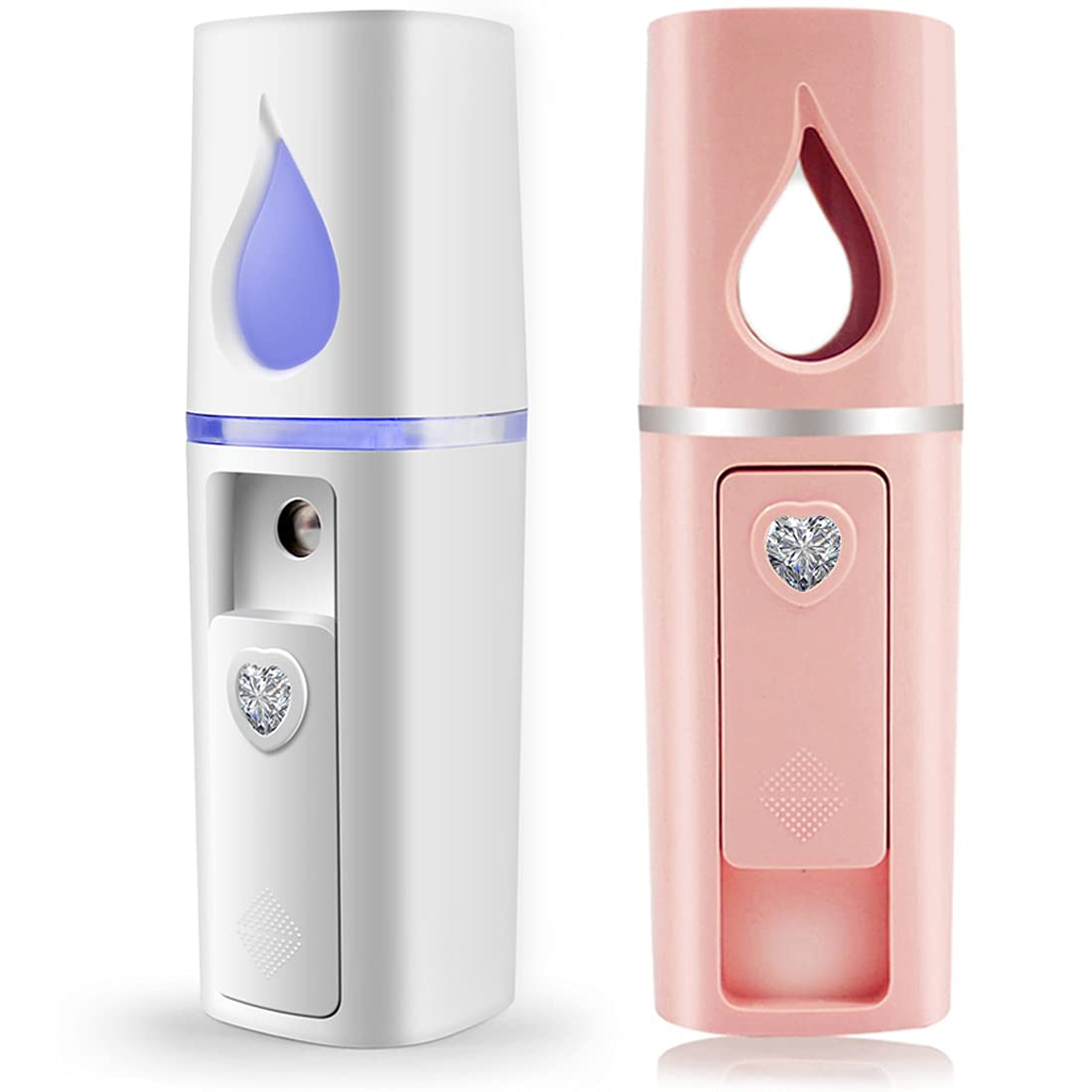 Mister facial portatil YUNYILAN con tanque visual de 20 ml para controlar el nivel.