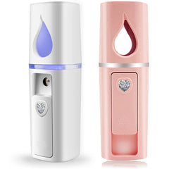 Mister facial portatil YUNYILAN con tanque visual de 20 ml para controlar el nivel.