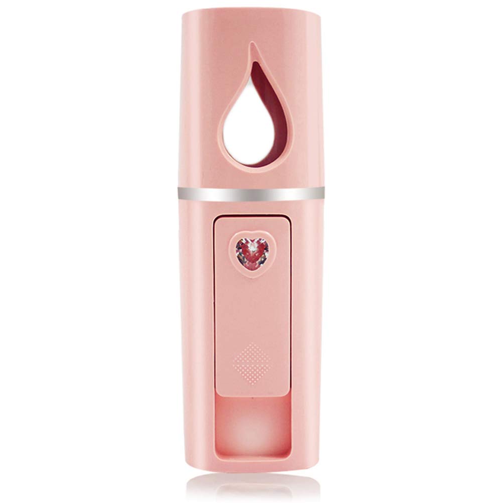 YUNYILAN nano-mister facial portátil con tanque visual de 20 ml para hidratación diaria.