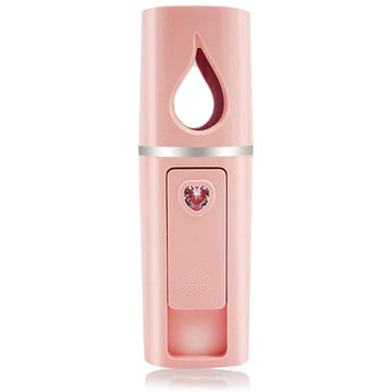 YUNYILAN nano-mister facial portátil con tanque visual de 20 ml para hidratación diaria.