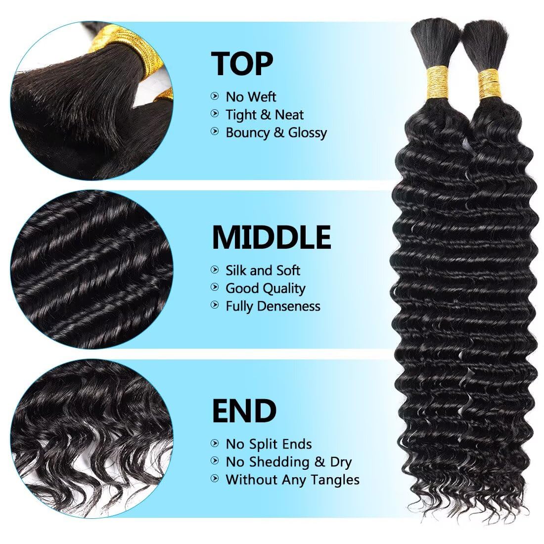Trenzas boho sin nudos de YUTU para mayor libertad de diseño.