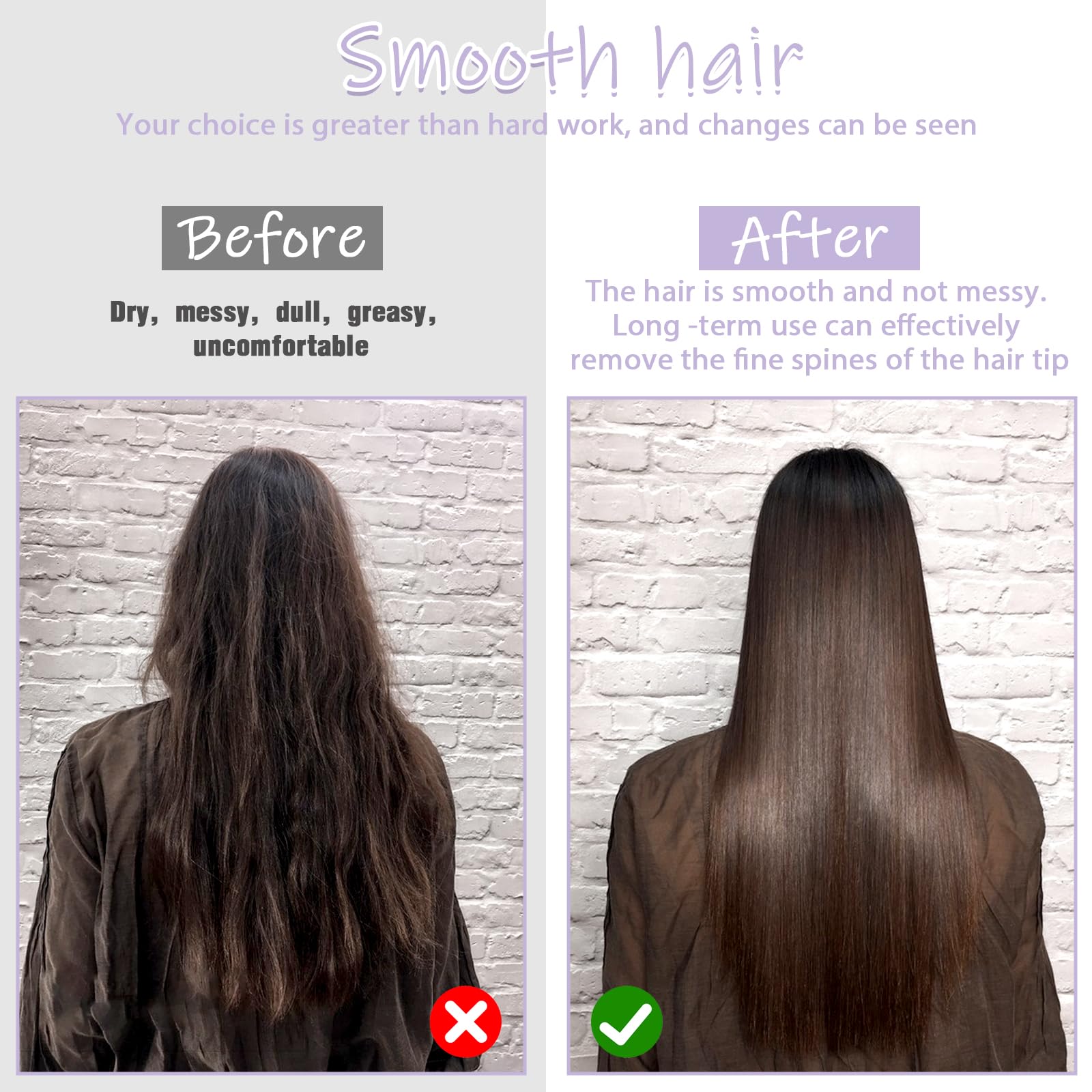 Peinilla de dientes anchos YUXIANLB para cabello rizado o liso