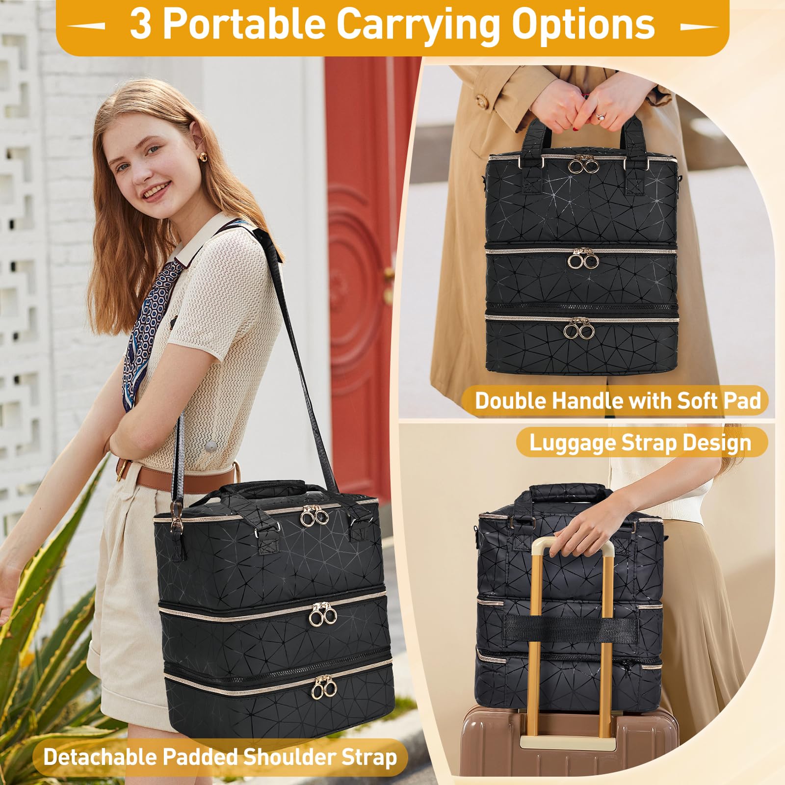 YUYAFN asa superior para transporte cómodo durante viajes.