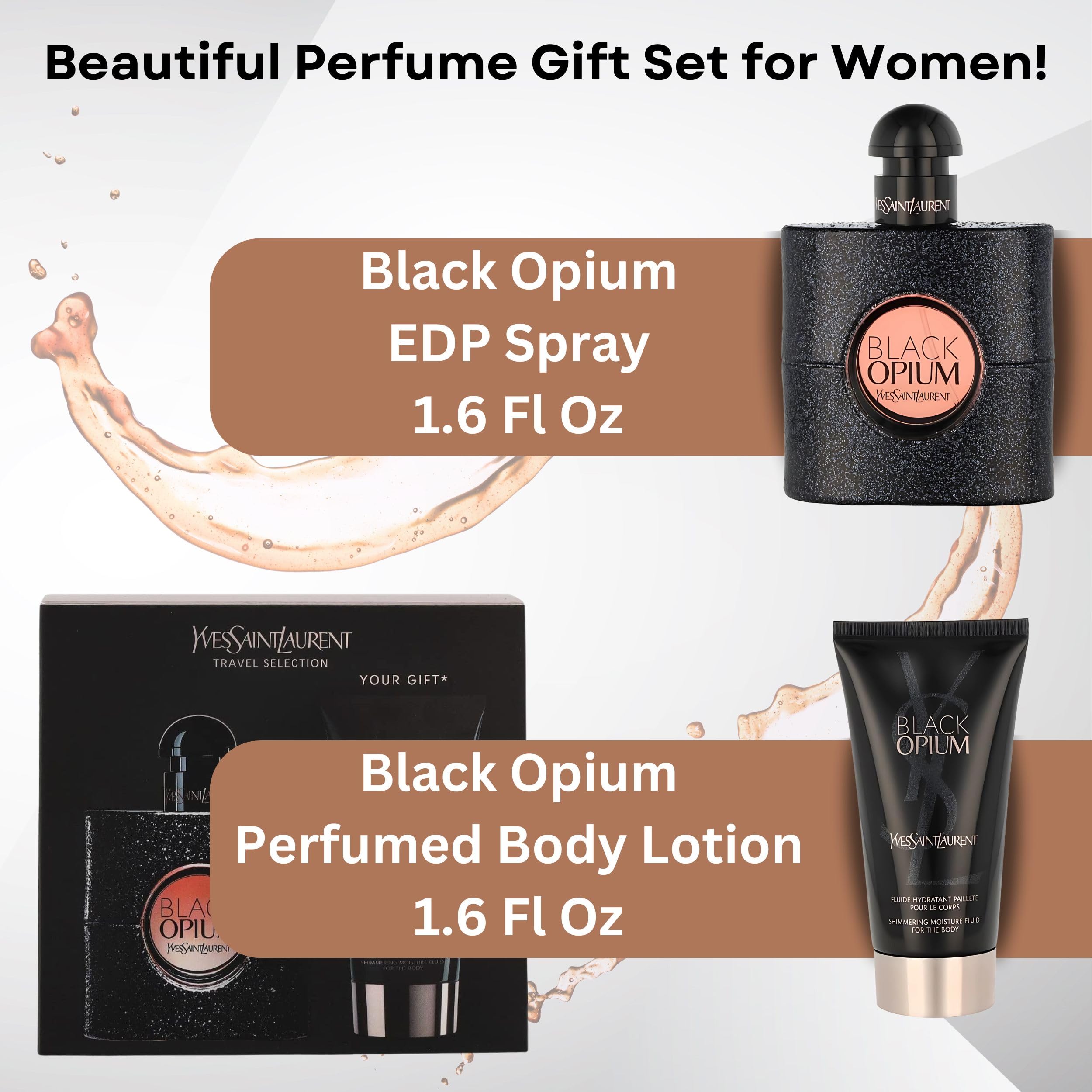 YSL Black Opium, nota de cafe dominante para un aroma intenso.
