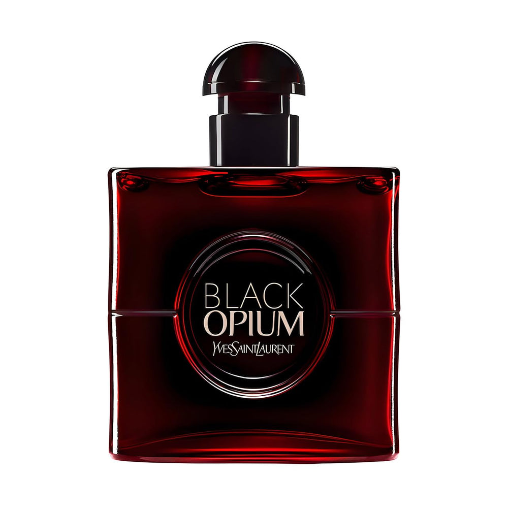 Embalaje rojo de Yves Saint Laurent Black Opium Over Red para colección
