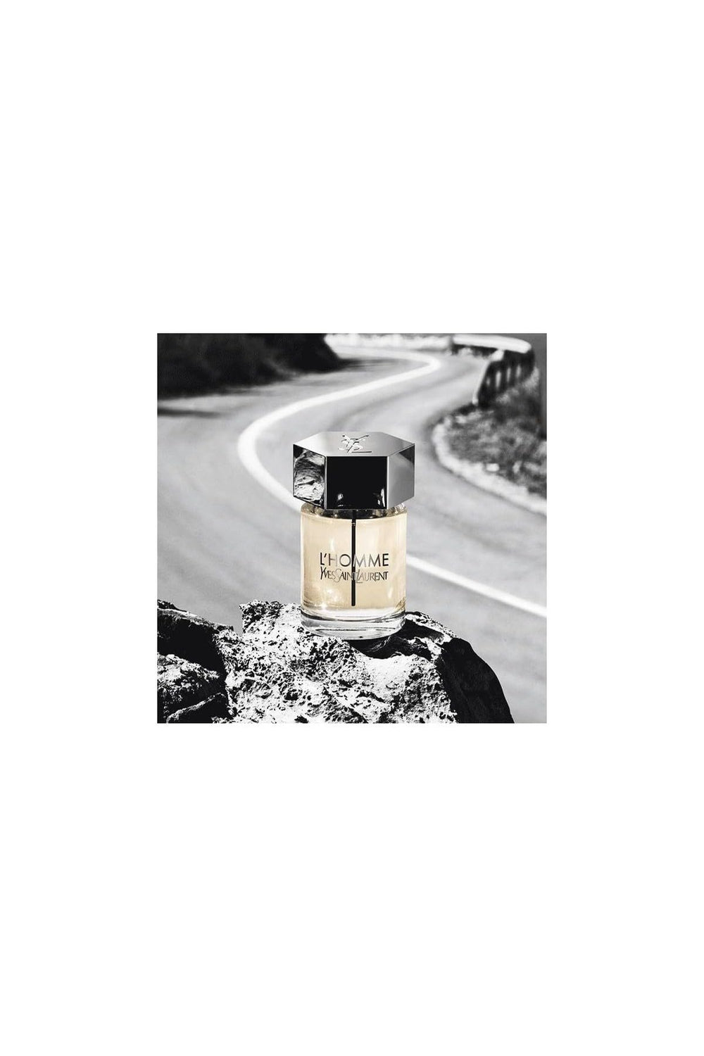 Caja de empaque L'HOMME de Yves Saint Laurent, presentación premium para regalo.