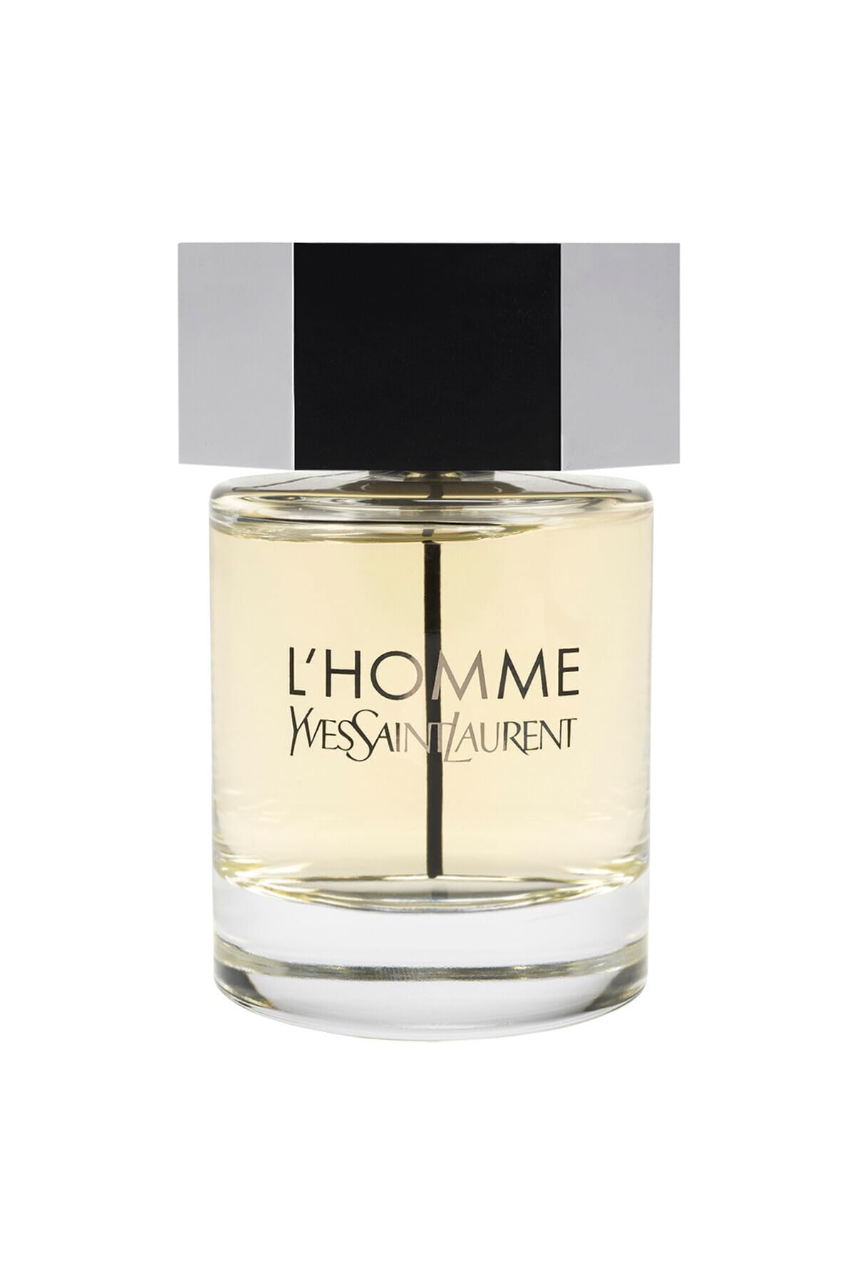 Yves Saint Laurent L'HOMME, frasco frontal, diseño elegante y duradero para el día a día.