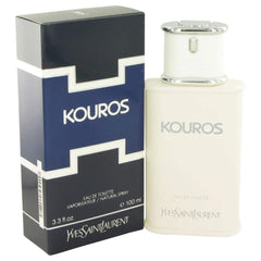 Kouros de Yves Saint Laurent, botella de perfume, aroma distintivo para una presencia segura