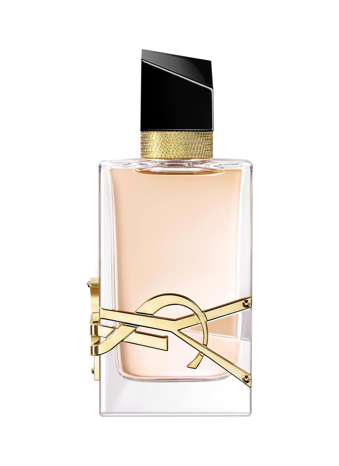Yves Saint Laurent Libre, vista frontal de la botella, perfume perfecto para uso diario.