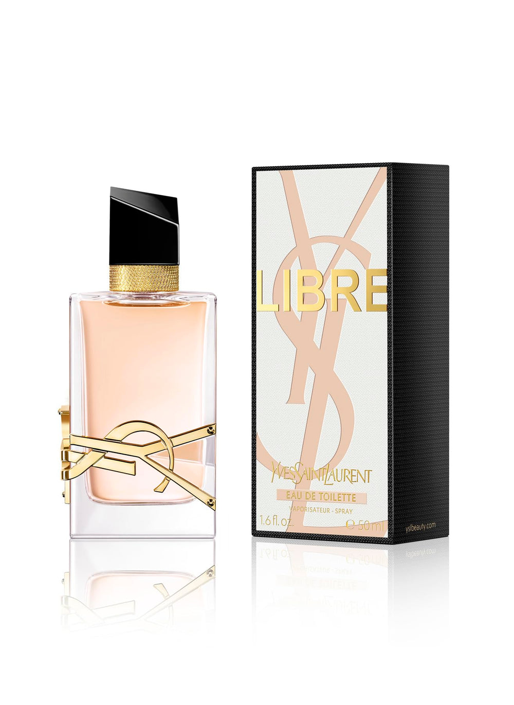 Yves Saint Laurent Libre, vista de la tapa y aplicación suave.