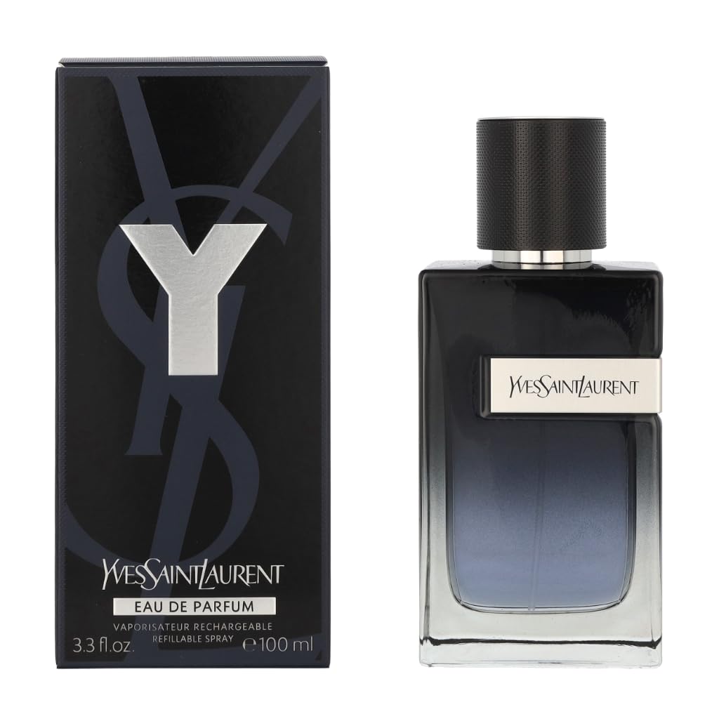 Yves Saint Laurent Y, botella frontal, aroma fresco para uso diario.