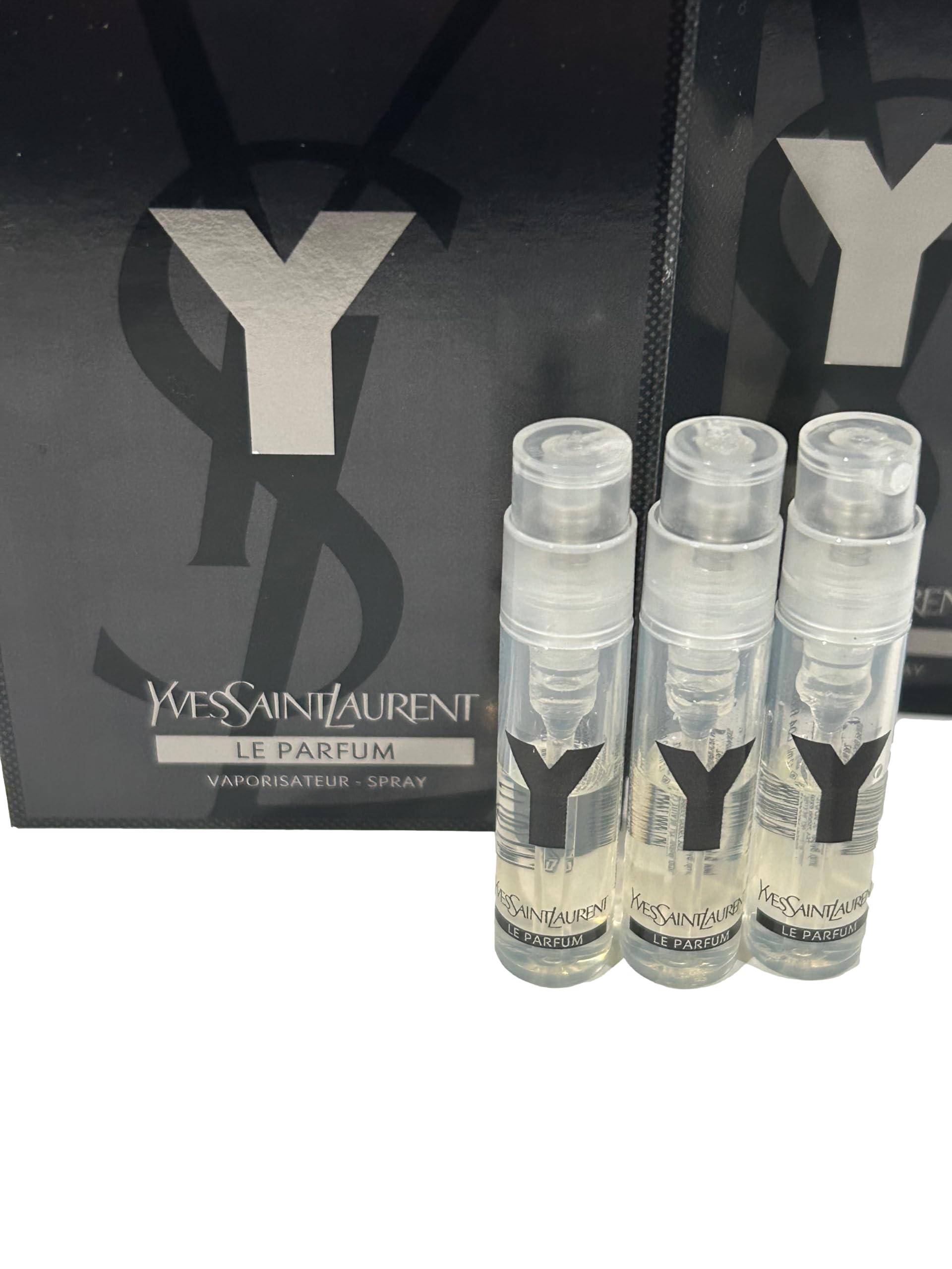 Atomizador de viaje mini Yves Saint Laurent Y Men LE PARFUM, práctico para el bolso.