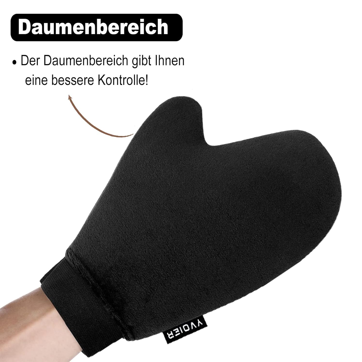 Interior impermeable del guante bronceador YVOIER mantiene la limpieza