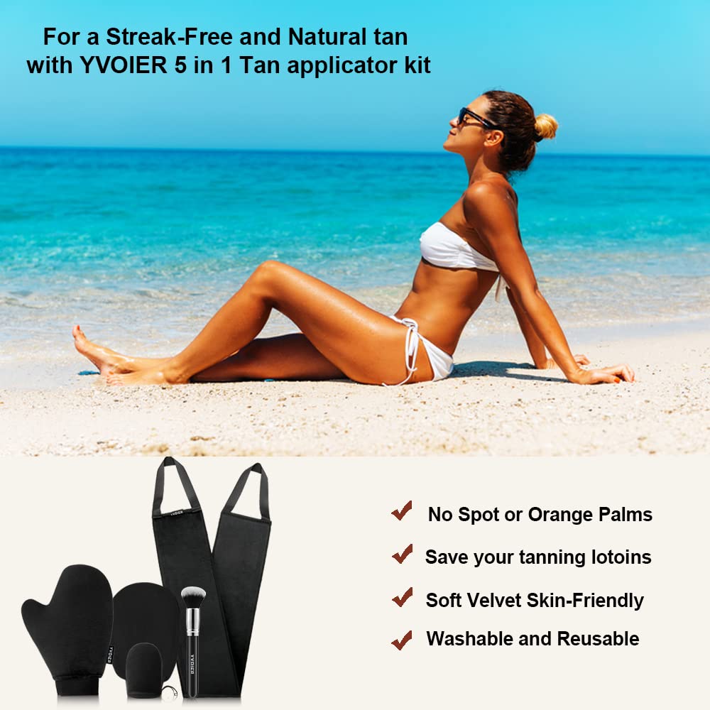 Kit de bronceado Yvoier de 5 piezas para cuidado completo